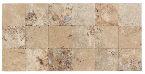 Aspect Collage Tile in Aged Travertine