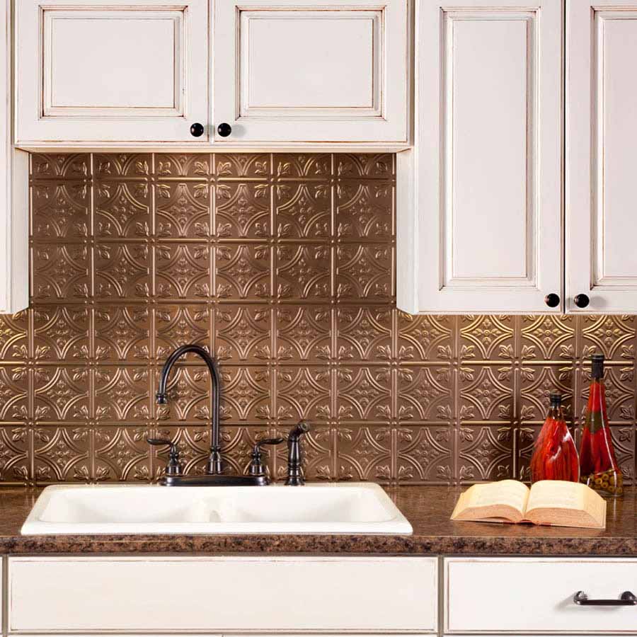 Classically Punctuated DIY backsplash project